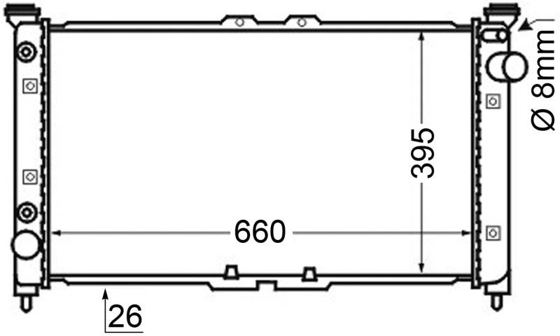 MAHLE CR 136 000S Kühlmittelkühler von MAHLE