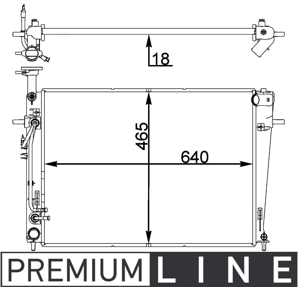 MAHLE CR 1402 000P Kühlmittelkühler BEHR PREMIUM LINE MAHLE CR 1402 000P Kühlmittelkühler BEHR PREMIUM LINE von MAHLE