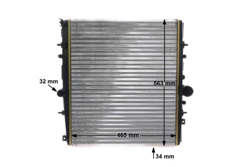 MAHLE CR 1437 000S Kühler Motorkühlung mit Schraube u.a. passend für CITROEN C8 (EA_/ EB_) von MAHLE