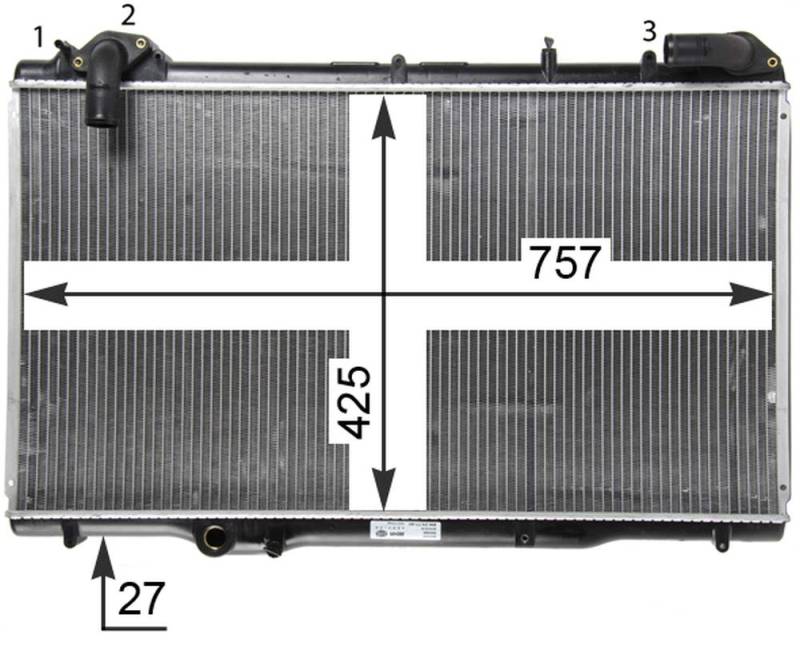 MAHLE CR 1503 000P Kühlmittelkühler BEHR PREMIUM LINE von MAHLE