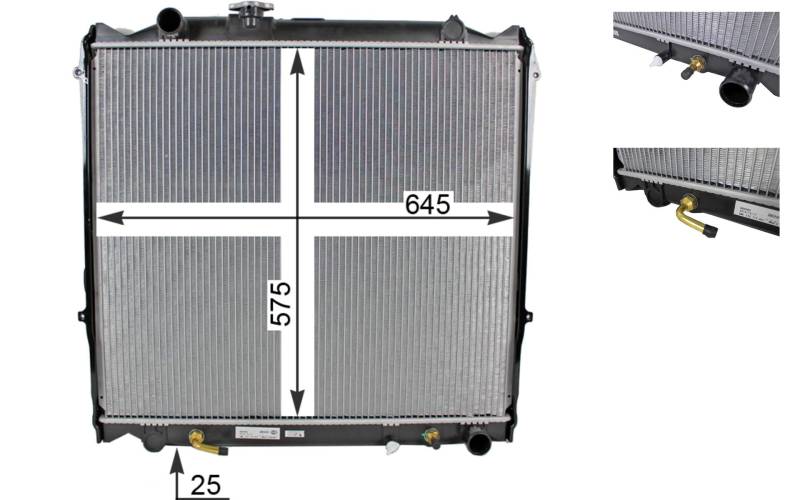 MAHLE CR 1521 000S Kühler Motorkühlung u.a. passend für TOYOTA LAND CRUISER 90 (_J9_) von MAHLE