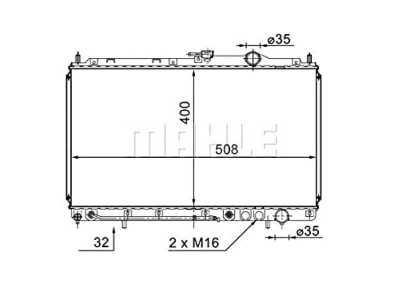 MAHLE CR 1570 000S Kühlmittelkühler BEHR von MAHLE