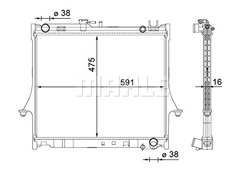 MAHLE CR 1661 000S Kühlmittelkühler BEHR von MAHLE