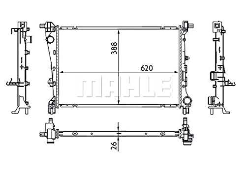 MAHLE CR 1664 000S Kühlmittelkühler MAHLE CR 1664 000S Kühlmittelkühler von MAHLE