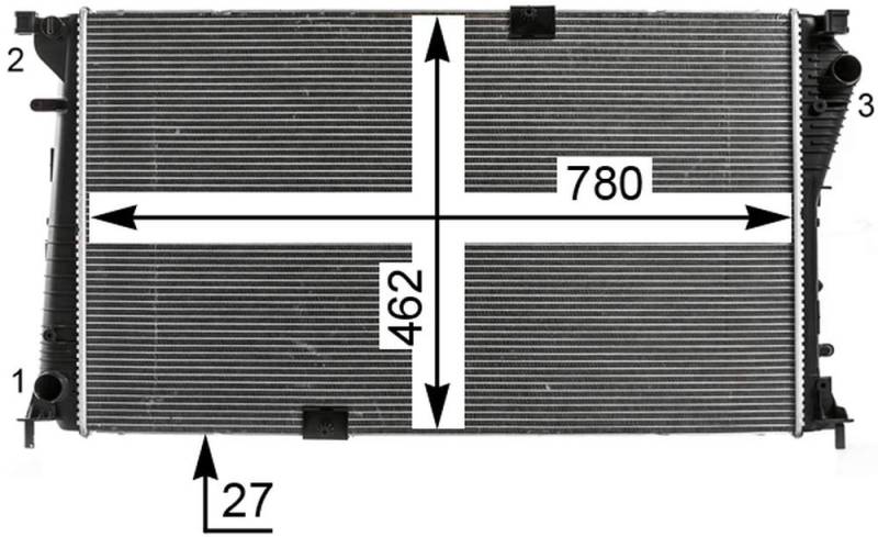 MAHLE CR 19 000P Kühlmittelkühler PREMIUM LINE von MAHLE