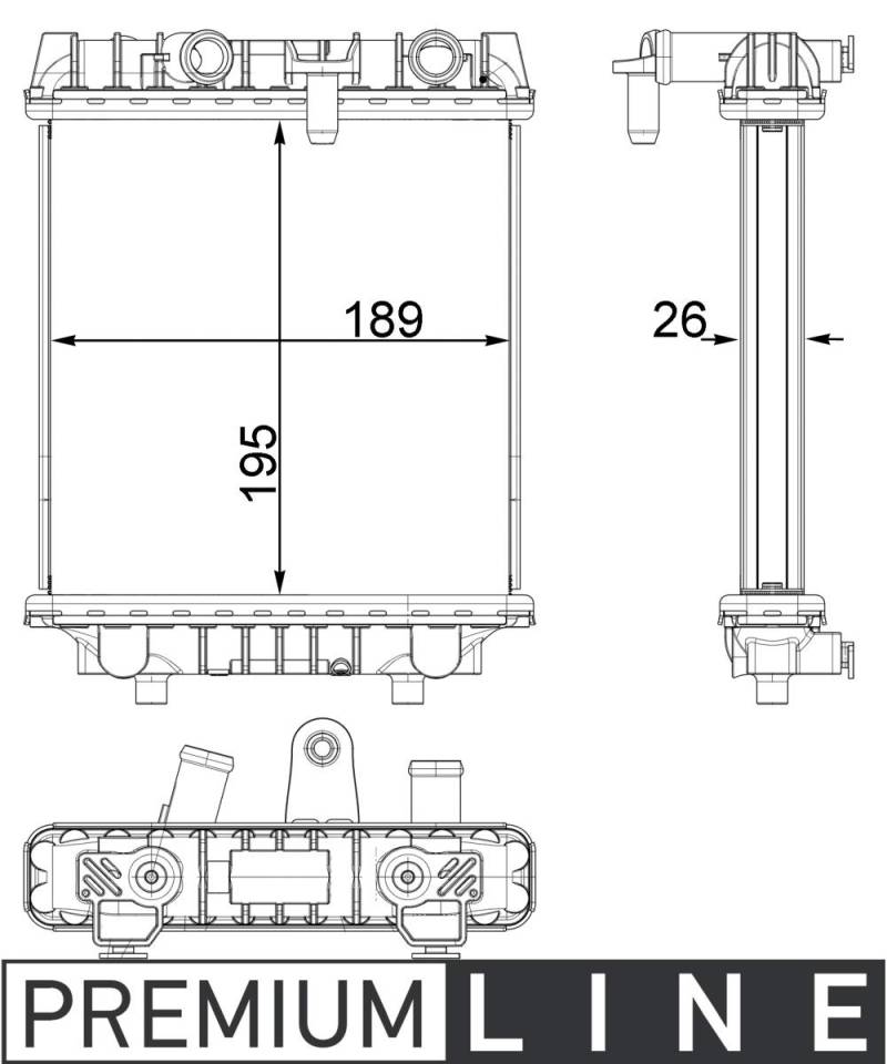 MAHLE CR 1966 000P Kühlmittelkühler PREMIUM LINE MAHLE CR 1966 000P Kühlmittelkühler PREMIUM LINE von MAHLE