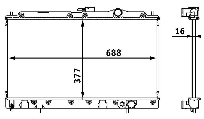 MAHLE CR 197 000S Kühlmittelkühler BEHR von MAHLE