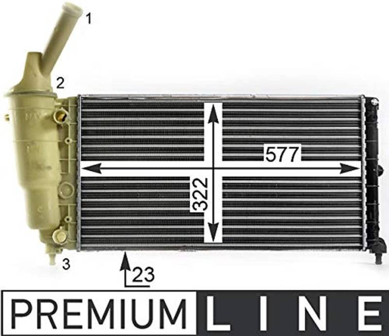 MAHLE CR 2007 000P Kühlmittelkühler PREMIUM LINE von MAHLE