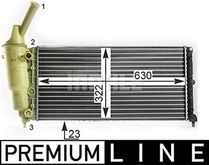MAHLE CR 2008 000P Kühlmittelkühler PREMIUM LINE von MAHLE
