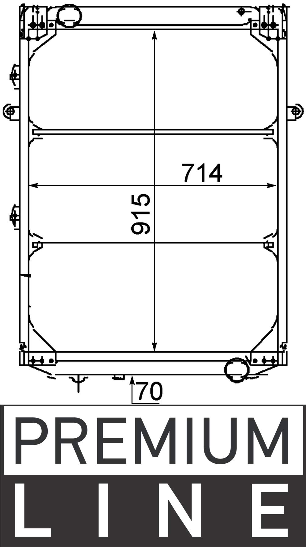 MAHLE CR 214 000P Kühlmittelkühler PREMIUM LINE von MAHLE