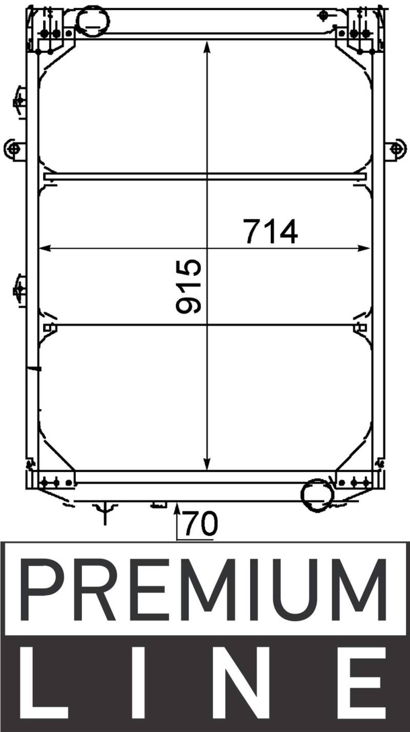 MAHLE CR 214 000P Kühlmittelkühler PREMIUM LINE von MAHLE