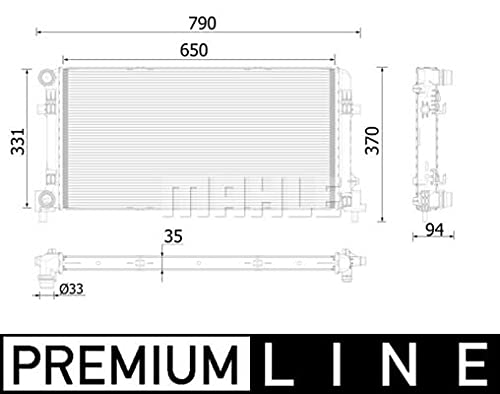 MAHLE CR 2222 000P Kühlmittelkühler PREMIUM LINE MAHLE CR 2222 000P Kühlmittelkühler PREMIUM LINE von MAHLE