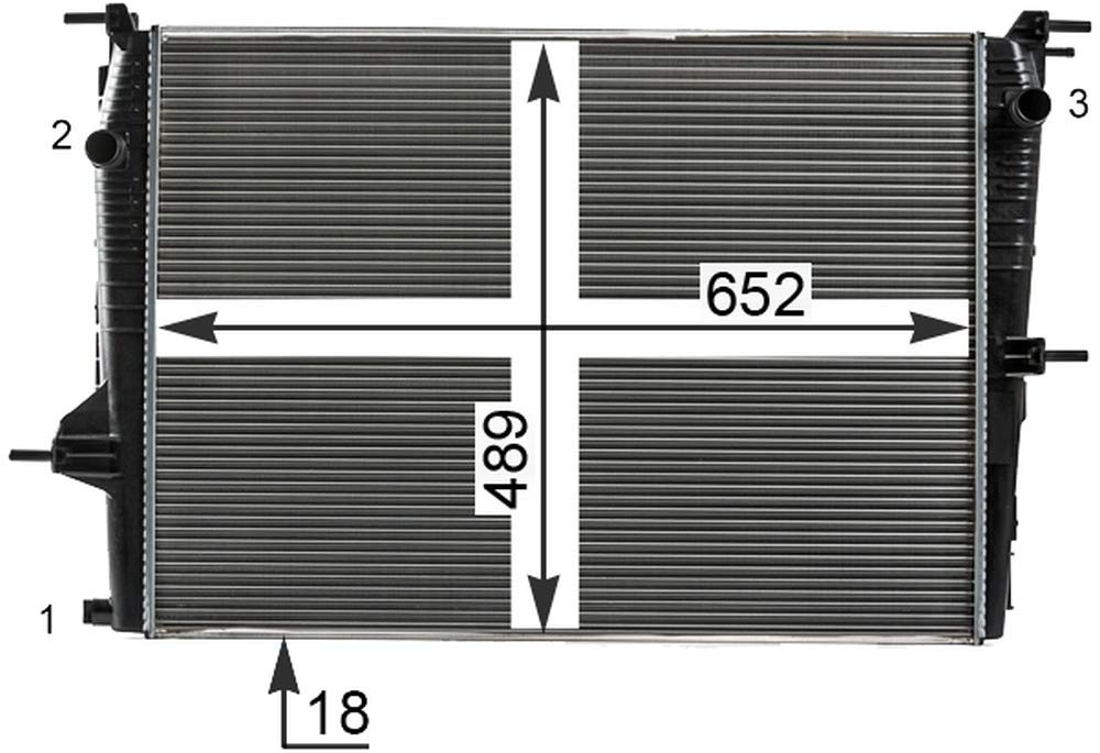 MAHLE CR 23 000P Kühlmittelkühler PREMIUM LINE von MAHLE