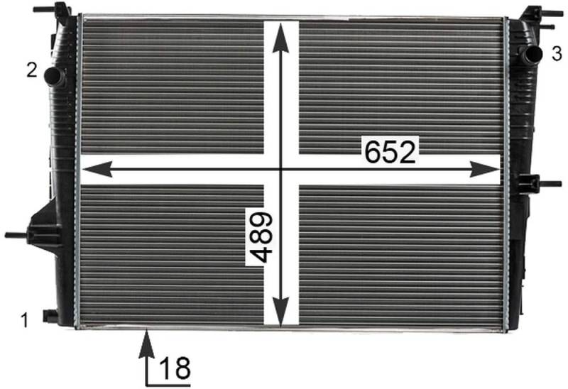 MAHLE CR 23 000P Kühlmittelkühler PREMIUM LINE von MAHLE