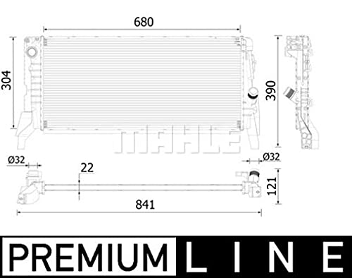 MAHLE CR 2308 000P Kühlmittelkühler PREMIUM LINE von MAHLE