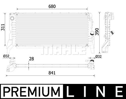 MAHLE CR 2312 000P Kühlmittelkühler BEHR PREMIUM LINE von MAHLE