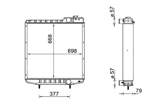 MAHLE CR 2331 000S Kühlmittelkühler BEHR von MAHLE