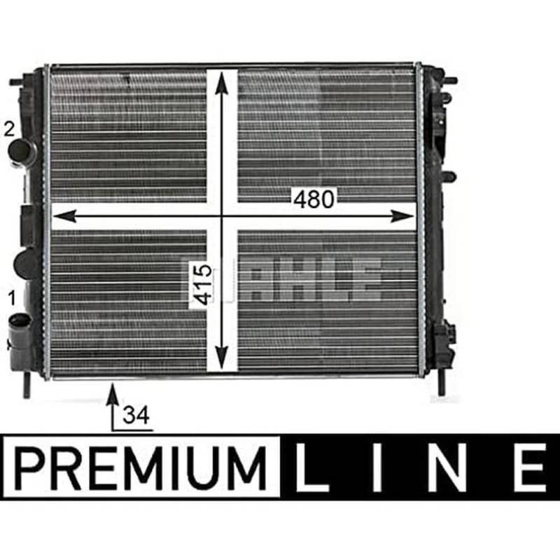 MAHLE CR 35 000P Kühlmittelkühler PREMIUM LINE von MAHLE