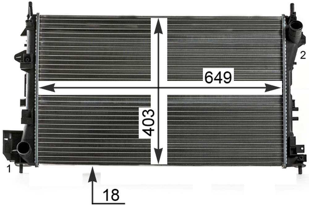 MAHLE CR 40 000P Kühlmittelkühler PREMIUM LINE von MAHLE