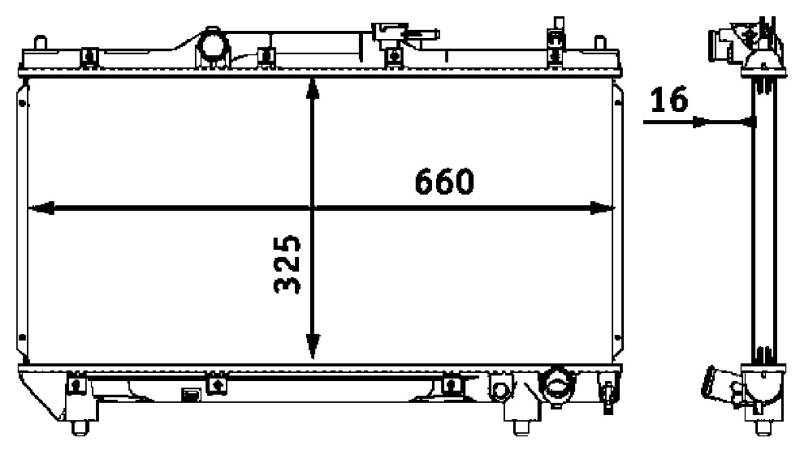 MAHLE CR 544 000S Kühlmittelkühler von MAHLE