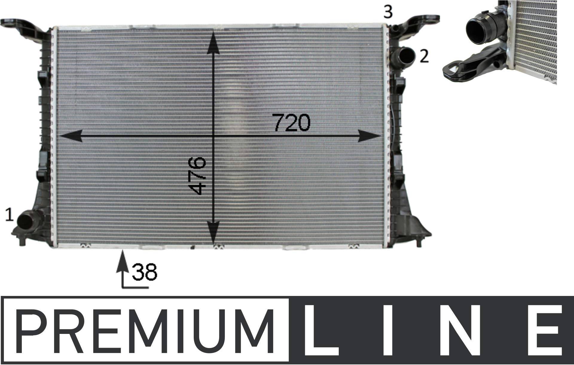 MAHLE CR 82 000P Kühlmittelkühler PREMIUM LINE MAHLE CR 82 000P Kühlmittelkühler PREMIUM LINE von MAHLE