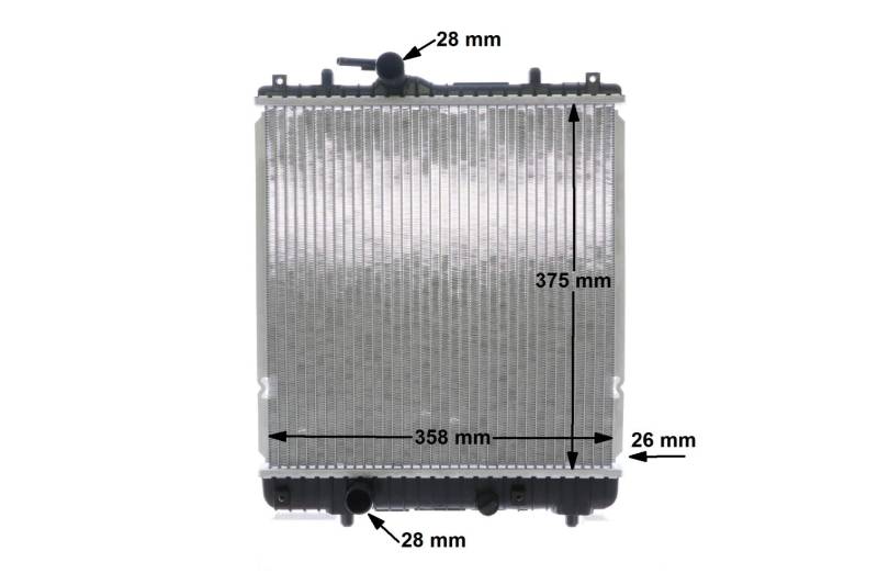MAHLE CR 837 000S Kühler Motorkühlung u.a. passend für OPEL AGILA (A) (H00) von MAHLE