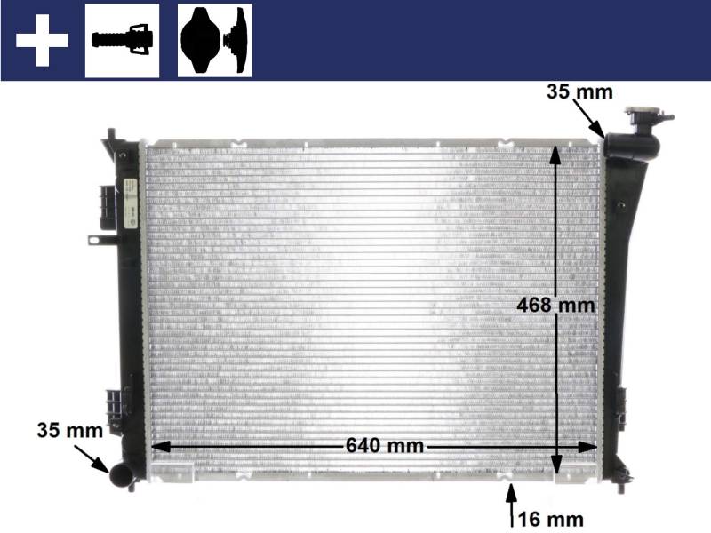 MAHLE CR 846 000S Kühlmittelkühler von MAHLE