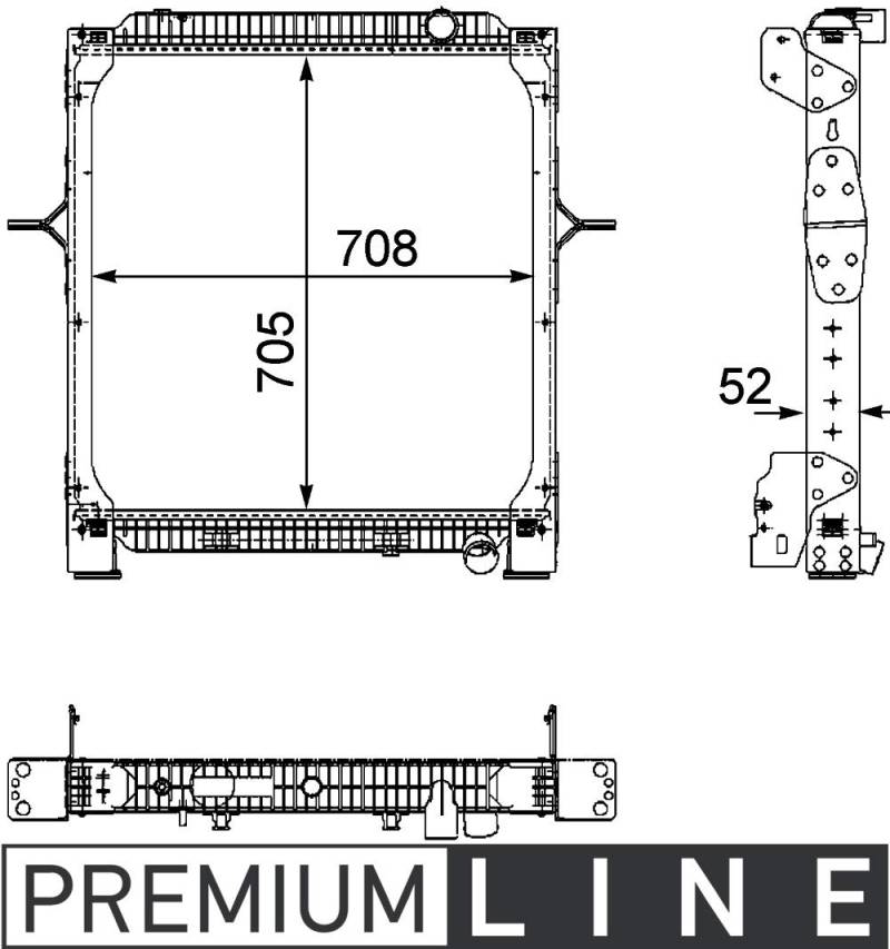 MAHLE CR 894 000P Kühlmittelkühler PREMIUM LINE von MAHLE