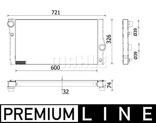 MAHLE CR 955 000P Kühlmittelkühler BEHR PREMIUM LINE von MAHLE