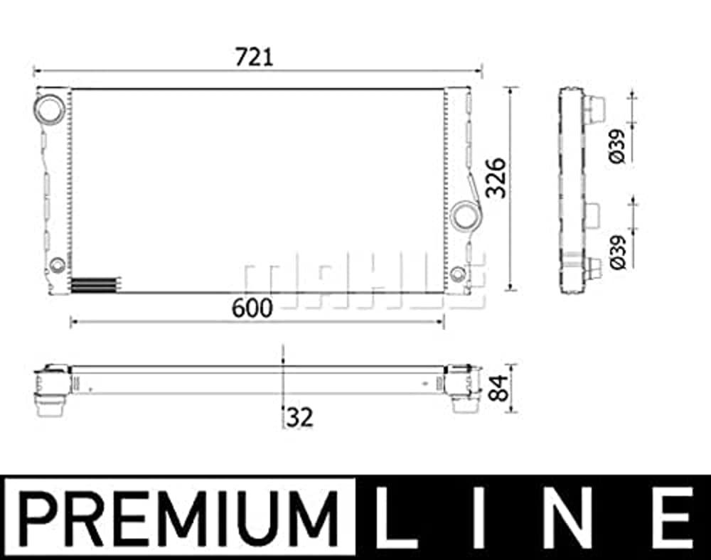 MAHLE CR 956 000P Kühlmittelkühler BEHR PREMIUM LINE von MAHLE