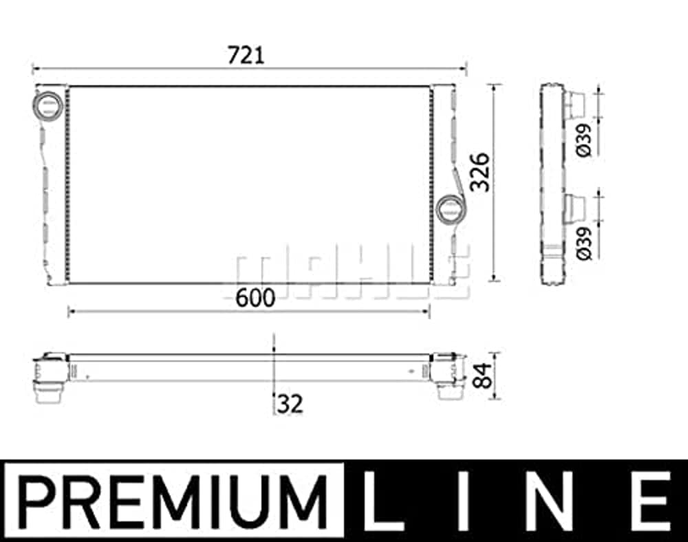 MAHLE CR 957 000P Kühlmittelkühler BEHR PREMIUM LINE von MAHLE