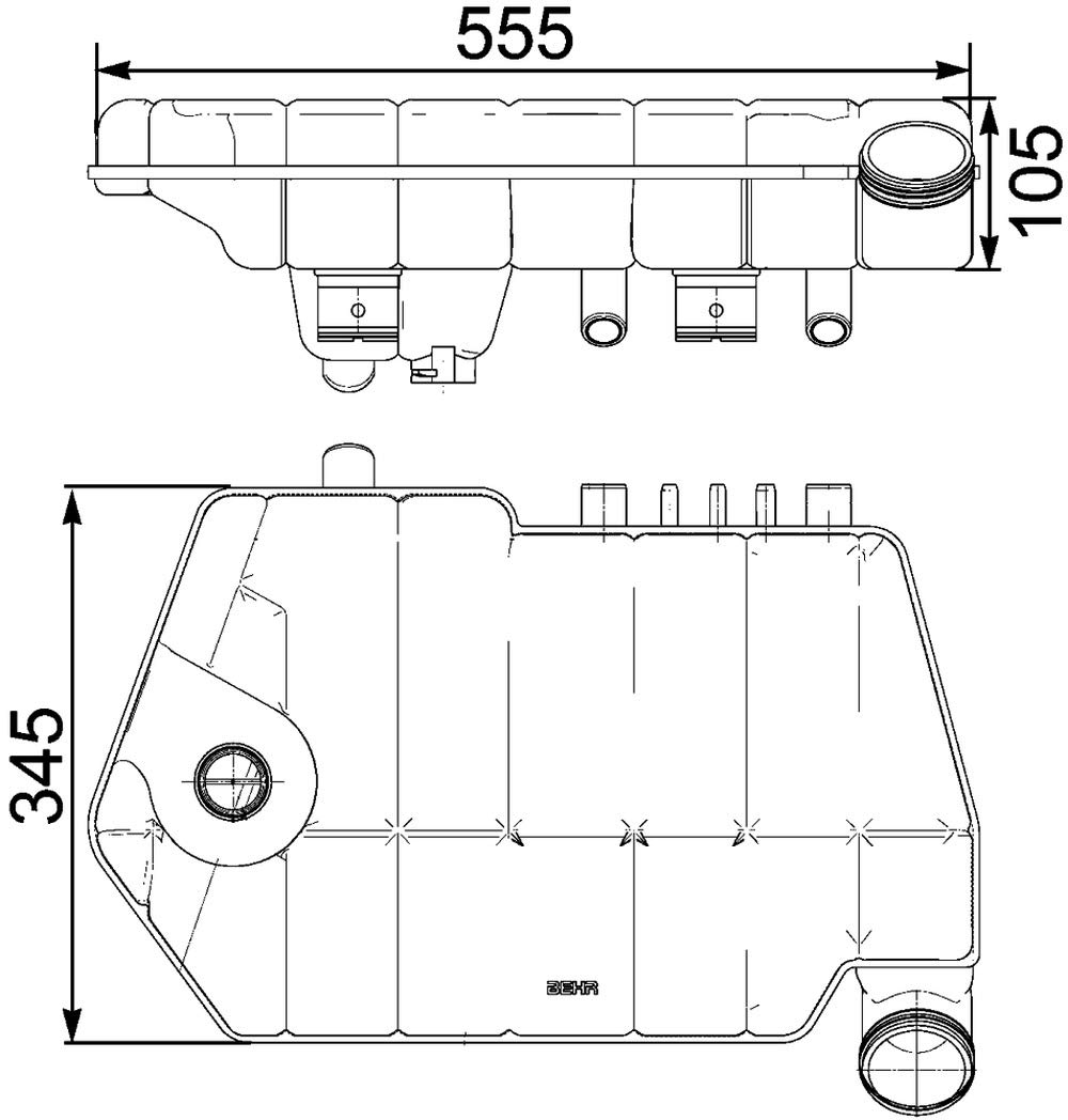 MAHLE CRT 66 000P Ausgleichsbehälter Kühlmittel u.a. passend für DAF MAHLE CRT 66 000P Ausgleichsbehälter Kühlmittel u.a. passend für DAF von MAHLE