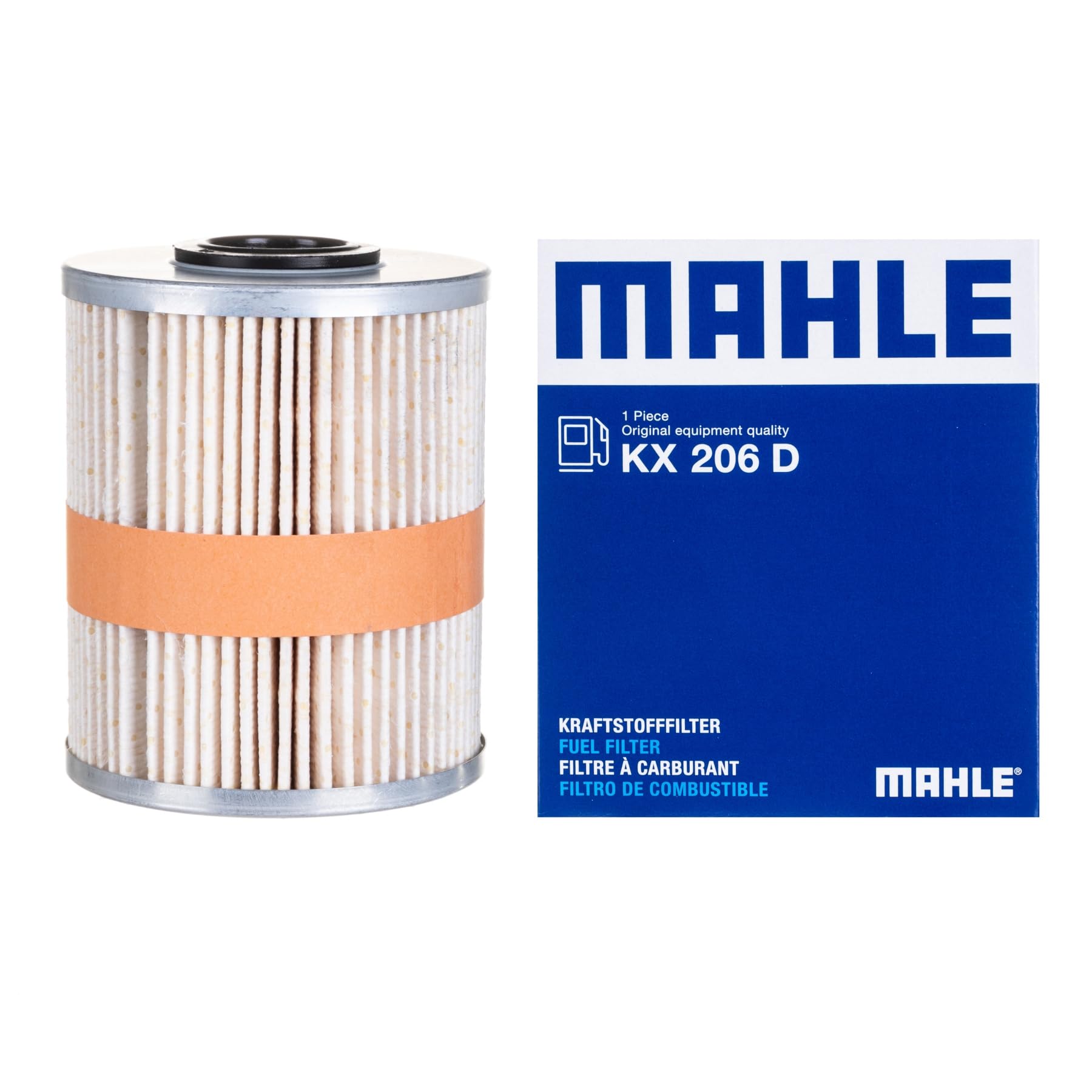 MAHLE KX 206D Kraftstofffilter Filtereinsatz u.a. passend für RENAULT ESPACE IV (JK0/1_) von MAHLE