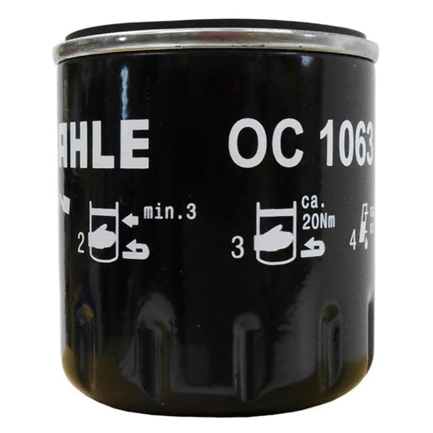 MAHLE OC 1063 Ölfilter Anschraubfilter 75MMu.a. passend für FORD FIESTA VII (HJ/ HF) von MAHLE