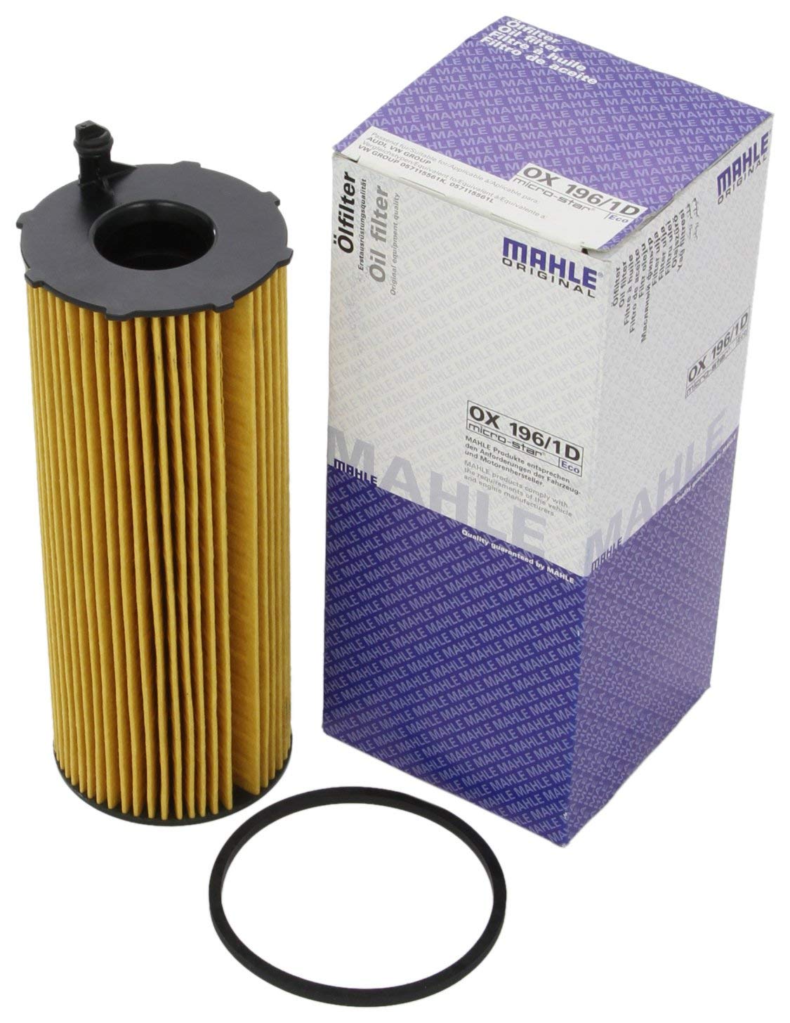 MAHLE OX 196/1D Ölfilter Filtereinsatz u.a. passend für A6 C6 (4F2) von MAHLE
