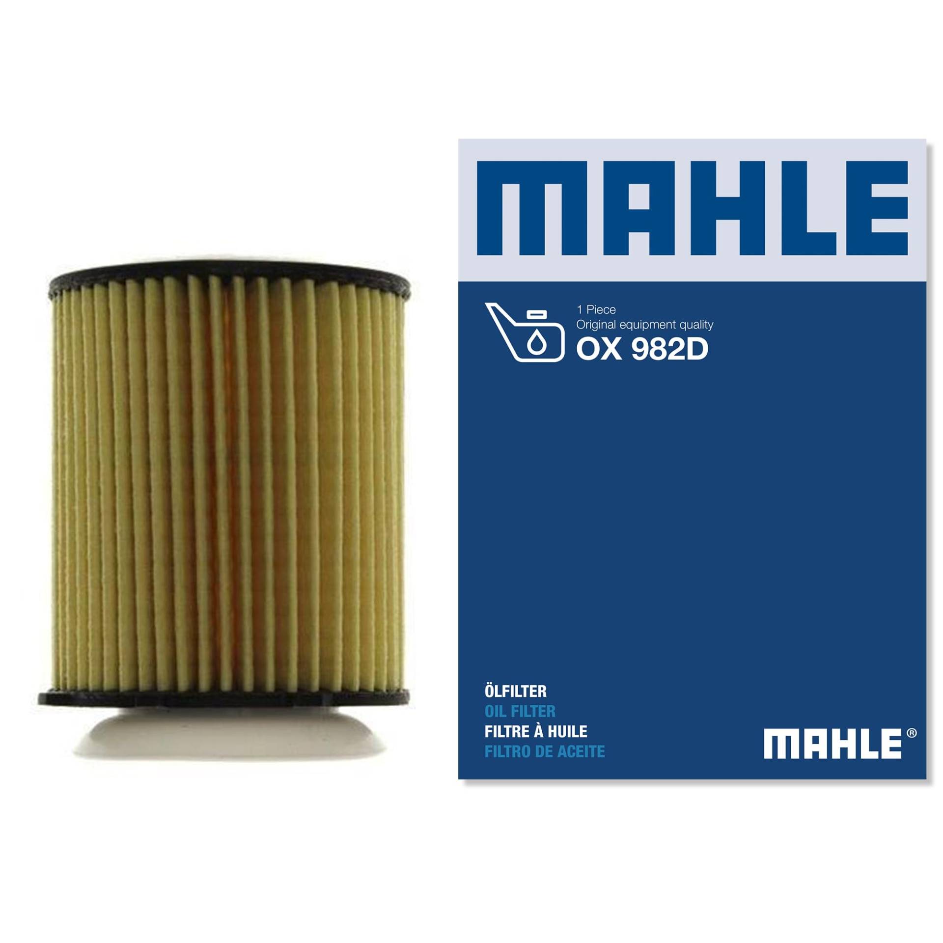 MAHLE OX 982D Ölfilter Filtereinsatz 71MMu.a. passend für MERCEDES C-KLASSE (W205) von MAHLE
