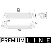 Niedertemperaturkühler, Ladeluftkühler BEHR MAHLE CI 617 000P von Mahle