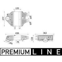 Niedertemperaturkühler, Ladeluftkühler BEHR MAHLE CI 618 000P von Mahle