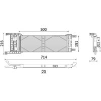 Ölkühler, Automatikgetriebe MAHLE CLC 330 000P von Mahle