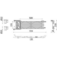 Ölkühler MAHLE CLC 325 000P von Mahle