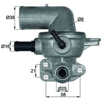 Thermostat, Kühlmittel BEHR MAHLE TI 133 88D von Mahle