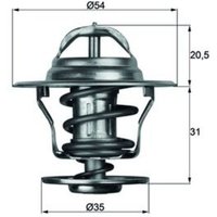 Thermostat, Kühlmittel BEHR MAHLE TX 13 92D von Mahle