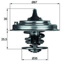 Thermostat, Kühlmittel BEHR MAHLE TX 30 92D von Mahle