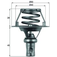 Thermostat, Kühlmittel BEHR MAHLE TX 66 91D von Mahle