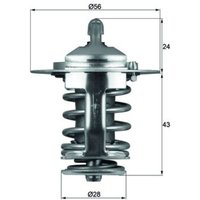 Thermostat, Kühlmittel MAHLE TX 70 82 von Mahle