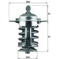 Thermostat, Kühlmittel BEHR MAHLE TX 70 82 von Mahle