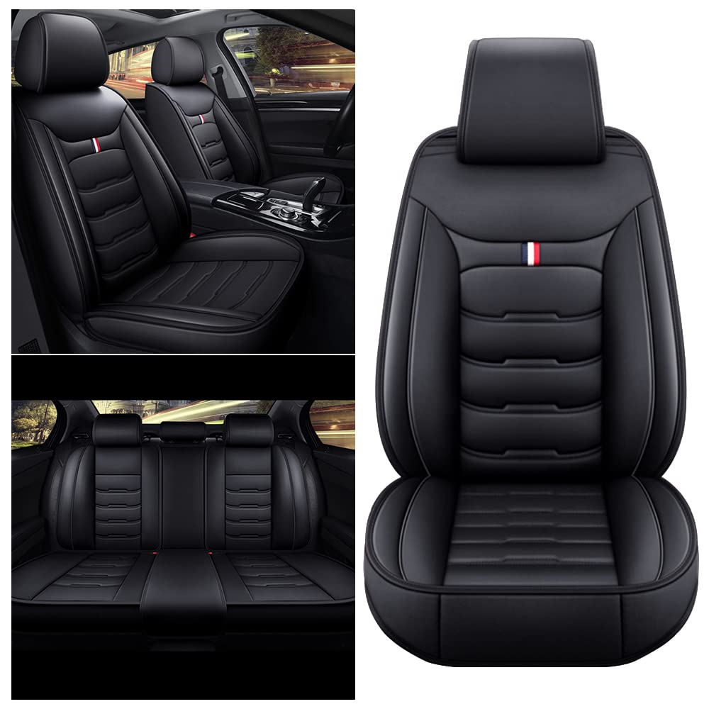 Autositzbezüge für Mazda CX-5 2013-2024, 5-Sitze Ledersitzbezüge Allwetter wasserdichtes Komfortabler Autositzbezug Full Set Sitzbezüge Schwarz Autositzbezüge für Mazda CX-5 2013-2024, 5-Sitze Ledersitzbezüge Allwetter wasserdichtes Komfortabler Autositzbezug Full Set Sitzbezüge Schwarz von Maidao