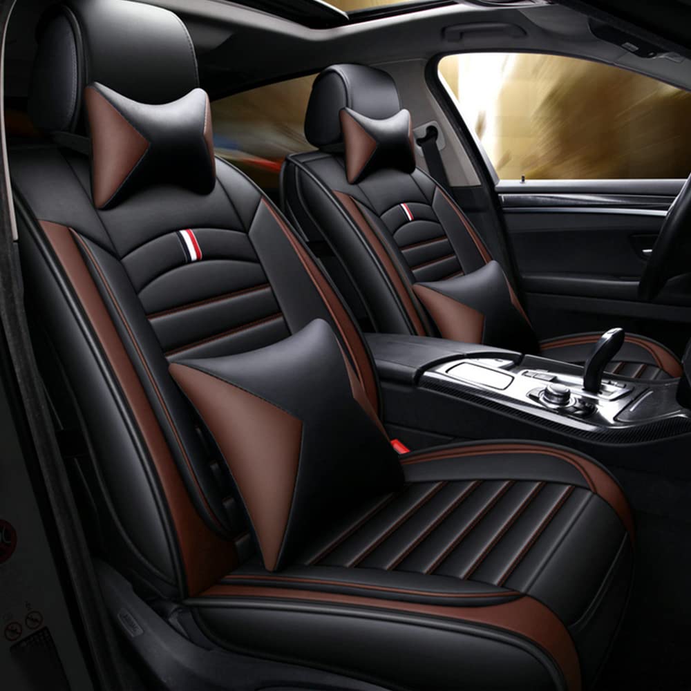Maidao Auto Sitzbezüge für Lexus ES 2007-2024, Komfortabler PU-Leder Allwetter AutoSitzbezug Vorne und Hinten 5 Stück - Luxus Version - Schwarz&Kaffee Maidao Auto Sitzbezüge für Lexus ES 2007-2024, Komfortabler PU-Leder Allwetter AutoSitzbezug Vorne und Hinten 5 Stück - Luxus Version - Schwarz&Kaffee von Maidao
