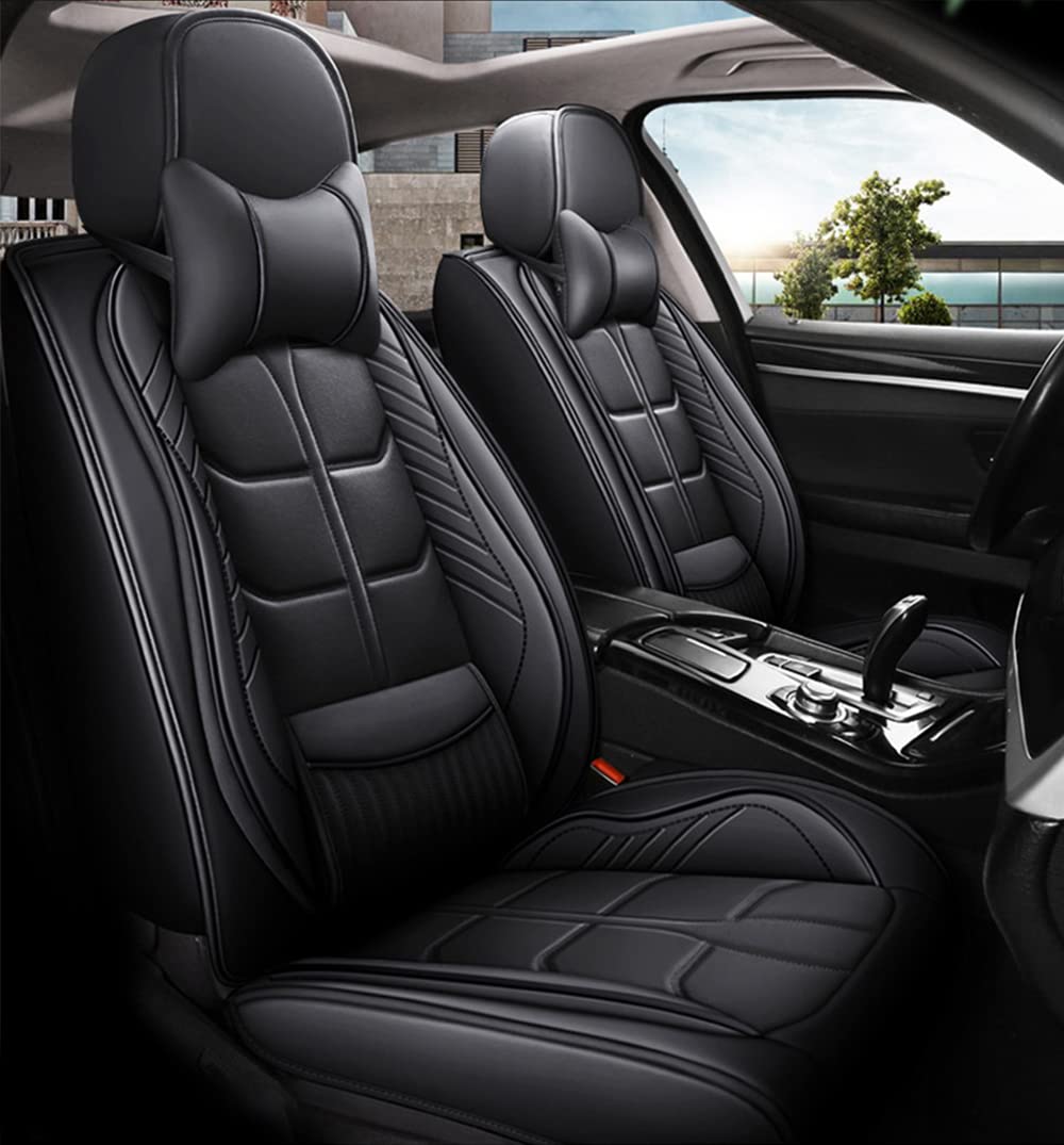Maidao AutoSitzbezüge für Volvo XC60 2009-2017, Komfortabler Luxus-5-Sitze Ledersitzbezüge Allwetter Autositzbezug Sitzbezüge - Schwarzer Maidao AutoSitzbezüge für Volvo XC60 2009-2017, Komfortabler Luxus-5-Sitze Ledersitzbezüge Allwetter Autositzbezug Sitzbezüge - Schwarzer von Maidao