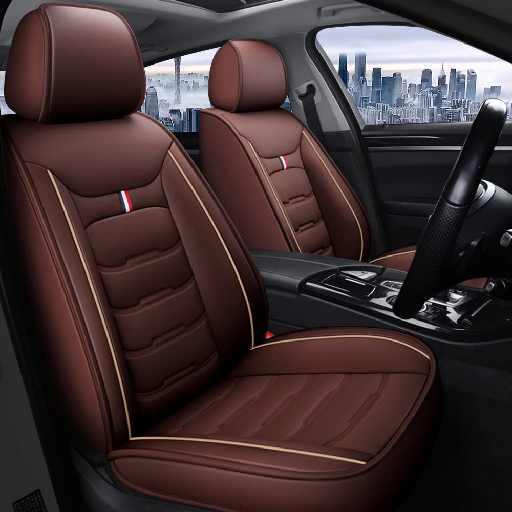 Maidao Autositzbezüge für Volvo XC60 2009-2017, 5-Sitze Ledersitzbezüge Allwetter wasserdichtes Komfortabler Autositzbezug Full Set Sitzbezüge Kaffee Maidao Autositzbezüge für Volvo XC60 2009-2017, 5-Sitze Ledersitzbezüge Allwetter wasserdichtes Komfortabler Autositzbezug Full Set Sitzbezüge Kaffee von Maidao